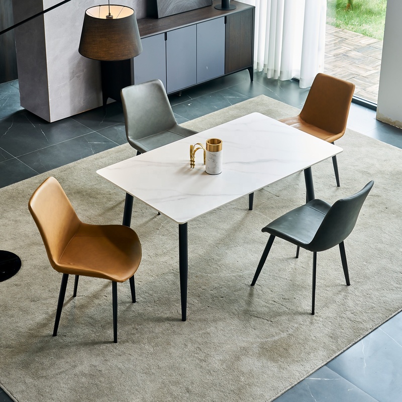 ModernLuxury Dining Room Large Marble Rectangle