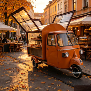 Robust <b>Frame</b> Mobile Concession Food Cart Custom Interior Setup for Coffee Shop Barbecue Fries Fast Food Outdoor Startup Project - Product Image 1