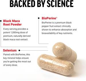 Bio Black <span class=keywords><strong>Maca</strong></span> Wurzel kapsel OEM/ODM Handelsmarke mit Ashwagandha Health Energy Supplement für Männer - Product Image 4