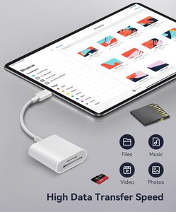 <span class=keywords><strong>Adaptateur</strong></span> de lecteur de carte SD USB C, double fente USB-C/type C, haute vitesse, compatible avec les ordinateurs portables, lecteur de carte mémoire ignifuge, Plug & Play - Product Image 6
