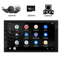 Autoradio Android universel 2 DIN avec écran tactile de 7 pouces, navigation GPS, système multimédia pour voiture