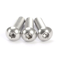 Vis à tête boutonnée hexagonale ISO7380, acier inoxydable 304 316 A2-70, métrique M2-M16, finition brute, vis à tête fraisée hexagonale