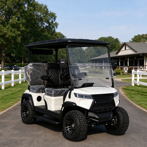 Carrito de Golf Eléctrico para 4 Personas con Apariencia Personalizada y Altavoces Estéreo - Product Image 1
