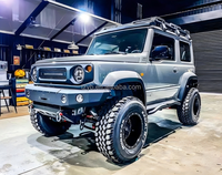 Nouveau pare-chocs avant en aluminium noir Yibai avec éclairage pour Suzuki Jimny JB64 JB74 2018- Fixation par boulons 4x4 Garantie 1 an Boulons inclus