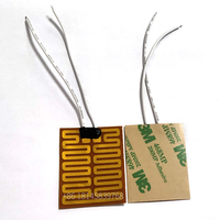 Plaque chauffante en film polyimide (PI) 35x25mm 3.7V avec feuille métallique, fonction anti-humidification, plage de température 0-200°C pour Wettie