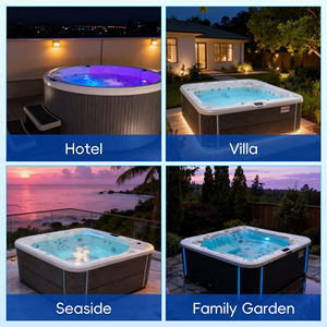 Blissful Whirlpool Sanctuary Cozy Home Wellness Bañera de hidromasaje de lujo de calidad para 5 personas al aire libre - Product Image 1