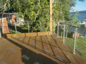 ワンストップサービス ステンレス鋼製ロッド手すりシステム SUS304 手すり 横棒 ガードレール設計 歩道 手すり＆手すり材 - Product Image 4