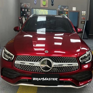 WRAPMASTER - Película Protectora de Pintura TPU PPF de Color Rojo Rubí Líquido de Alto Brillo, Autoregenerable, Antiamarilleo, para Envoltura de Automóviles, con 5 Años de Garantía - Product Image 3