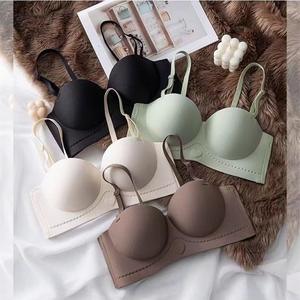 半杯裸感无痕防滑女士内衣柔软舒适防下垂无钢丝女式文胸 - Product Image 1