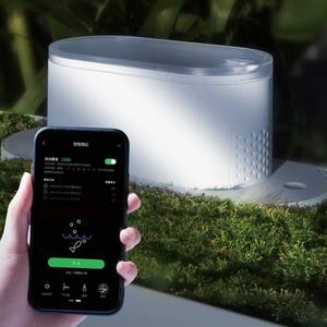 데스크탑 스마트 자동 먹이 공급 및 LED 조명 어항 - Product Image 2