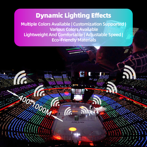 สายรัดข้อมือ LED ลดราคาพิเศษ สั่งทำจำนวนมากได้ ควบคุมผ่านแอพฯ เปิดไฟตามเสียง เหมาะสำหรับงานอีเว้นท์ คอนเสิร์ต ปาร์ตี้ - Product Image 6