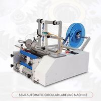 Machine d'étiquetage de bouteilles rondes semi-automatique de haute qualité ANDUUK, étiqueteuse personnalisée pour l'emballage des bouteilles