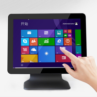 Computadora Todo en Uno de Doble Pantalla de 14" y 15" con Monitor Táctil Capacitivo de Venta Especial, PC Industrial de Escritorio