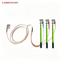 Poteau de mise à la terre portable anti-court-circuit, tige de mise à la terre, OEM personnalisé, 0,4 kV, acier inoxydable, direct usine