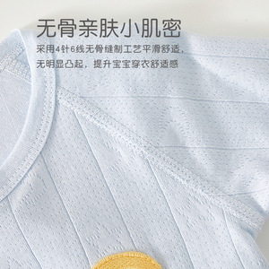 Haut pour bébé nouveau-né taille 52 en pur coton tricoté, chemisier à dos ouvert, printemps automne, vêtements unisexes pour nourrissons - Product Image 3