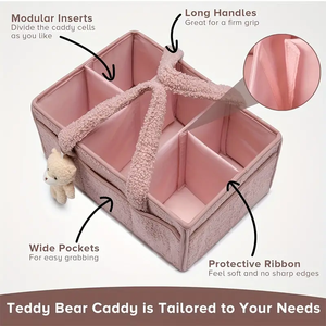 Cesta de Almacenamiento Portátil para Bebés, Organizador de Pañales para <span class=keywords><strong>Cambiador</strong></span>, Bolsa de Maternidad, Artículos Esenciales para Recién Nacidos - Product Image 4