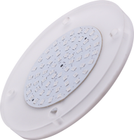 Lampe de piscine RGB étanche IP68 100 mm, corps en résine, blanc, 12 V, à fixation murale pour éclairage paysager de piscine