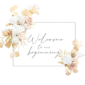 Fleur artificielle butin arc fleur guirlande Kit signe <span class=keywords><strong>de</strong></span> <span class=keywords><strong>bienvenue</strong></span> Bouquets suspendus pour toile <span class=keywords><strong>de</strong></span> fond fête mariage fleur butin - Product Image 3