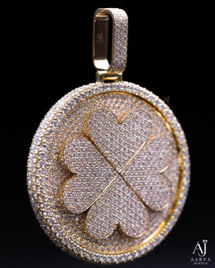 Pendentif en argent 925 plaqué or avec moissanite, style Hip Hop, pour hommes et femmes, bijoux de luxe, cadeau, directement de l'usine AARVA JEWELS - Product Image 4