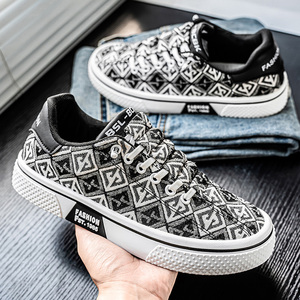 Zapatos Casuales de Verano para Hombre, Transpirables, Cómodos y Flexibles, Estilo Skate, Mocasines de Moda, Diseño Estampado Colorido en Lona Suave - Product Image 4