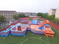 Château gonflable sur mesure, usine chinoise, ville de loisirs gonflable, parcours d'obstacles gonflable, trampoline gonflable extérieur personnalisé