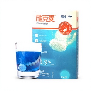 Jacqueline Denture Cleaning <strong>Tablets</strong> 36-Count Blow Molding <strong>Effervescent</strong> <strong>Oral</strong> Care Remove Dental Stains Eliminate Odor Model 033 - Product Image 1