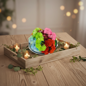 Planta de Simulación de Flor, Suculenta de Goma Suave, Fruta de Arroz Carnosa, Planta Cónica Bordada, Moldeado por Inyección de Plástico, Coliflor - Product Image 6