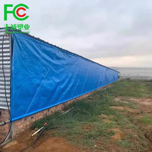 Bâche imperméable bleue 200 g/m² - Couverture en PE résistante aux UV <span class=keywords><strong>pour</strong></span> poulailler, <span class=keywords><strong>tunnel</strong></span> de serre et auvent extérieur - Product Image 6