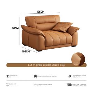 Canapé-<span class=keywords><strong>lit</strong></span> électrique télescopique rétractable à commande à distance, sans distance murale, multifonctionnel, cadre en bois massif, <span class=keywords><strong>lit</strong></span> en cuir pour - Product Image 6