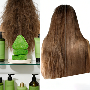 סבון מוצק צמחי נגד קשקשים, מנקה בעדינות, מווסת לחות, שמן עשב אוסמן אורגני טבעי, מותג פרטי - Product Image 2