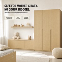 Panneaux de fibres de bois MDF de qualité E0 sans formaldéhyde, panneaux de fibres écologiques pour meubles de chambre et de chambre d'enfant