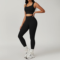 Ensembles de yoga d'entraînement pour femmes personnalisé de haute qualité deux styles sans couture de gymnastique Fitness vêtements de sport pour femmes