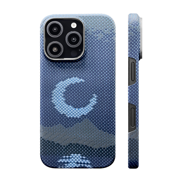 For Aramid Fiber Ultra-Thin Magnetic Shockproof Luxury Dropping Slim Mobile Phone Cases for 15/16 Pro Max Carbon Fiber Texture