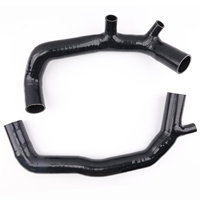 Selang Intake Udara Dingin Silikon 2 Inci, Pengganti Pipa Intake, Cocok untuk BMW N54 135i 335i 535i Z4 3.0L Hitam ICP016-BK