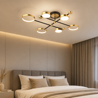Lustre suspendu nordique en fer et acrylique, design minimaliste moderne et créatif, lampes de plafond LED pour salon, chambre à coucher, bureau, salle à manger
