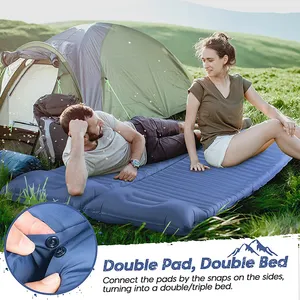 ตั้งแคมป์กลางแจ้งน้ําหนักเบา Inflatable แบบพกพาพับเสื่อนอนที่นอน Air Mattress