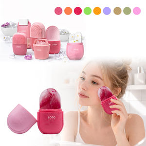 Essentiel de l'été : Moule à glaçons pour le visage en silicone de qualité alimentaire FDA/LFGB, bac à glaçons pour rafraîchissement du visage, écologique, couleur personnalisable, <span class=keywords><strong>outil</strong></span> de soin de la peau - Product Image 4