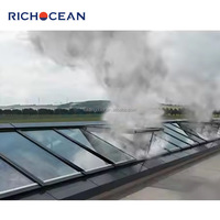 RICHOCEAN Moderne Étanche Fenêtre de Toit Plat Conception de Porte de Lucarne Ouverture Automatique Skydoor Trappe d'Accès Pliable Rooflight