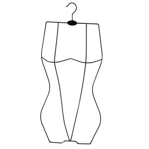 Logotipo personalizado, perchas para ropa de adultos y niños, <span class=keywords><strong>Bikini</strong></span> de Metal dorado, traje de baño y exhibición de ropa interior para armario, estante de tienda - Product Image 1