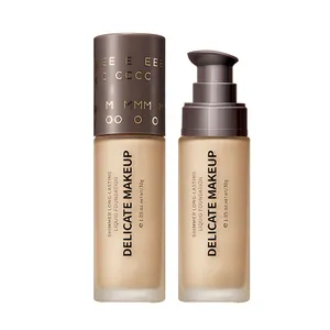 OEM Long lasting liquid Moisture Full Coverage custom private label waterproof skin care Foundation