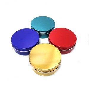 Boîtes métalliques vides pour cosmétiques 10g 20g 30g 50g 100g – Pots en aluminium rouges, jaunes, bleus, verts pour thé, épices, crème pour les mains et le visage - Product Image 1