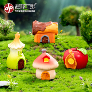 บ้านนางฟ้าจิ๋วทำจากเรซิ่น งานฝีมือ DIY ของตกแต่งตั้งโต๊ะ สไตล์การ์ตูน - Product Image 5