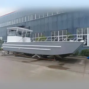 9M Vissersvaartuig Werken Boot Landing Craft Aluminium Vissersboot Met Wiel Huis
