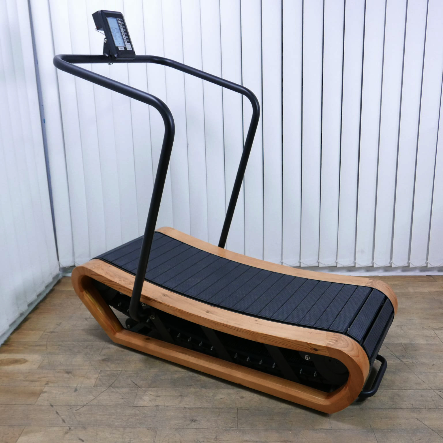 業務用木製カーブトレッドミル、無動力手動ウッドウェイメカニカル 