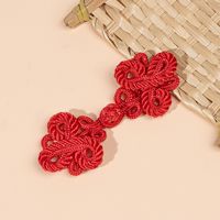 Kancing Dekorasi Renda Berlapis Kain Kerajinan Tangan Tradisional Besar COOMAMUU, Kancing Ikat Model Katak Klasik Cina, Ramah Lingkungan
