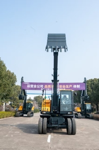 15 Ton Wheel Excavator 0.32m Bucket Cummins Engine Used Construction Hydraulic <b>Digger</b> 2023 Model for Site Work - Product Image 3