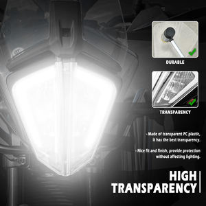 Accessoires de moto XXUN Protection de phare Couvercle d'écran Lentille pour KTM 390/SW 2019-2023 <span class=keywords><strong>790</strong></span> <span class=keywords><strong>ADV</strong></span> 890ADV/S/R 2019-2022 - Product Image 4