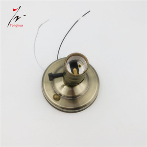 Kim loại máy tính để bàn cơ sở đèn E26 E27 vít bóng đèn chủ cơ sở ổ cắm với Knob/Dây kéo chuyển đổi cơ sở đèn để giữ bóng đèn - Product Image 2