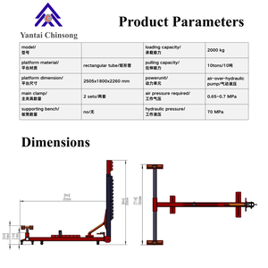 CHINSONG Petite machine portable de renforcement de châssis pour usage domestique personnel, AC 220V, en tôle de manganèse, pour petites voitures et automobiles - Product Image 3