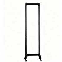 Baie de serveur mobile à double colonne monorail ouverte de 19 pouces, 47U, 550*2200*120MM, en acier laminé à froid SPCC, profondeur 120 mm